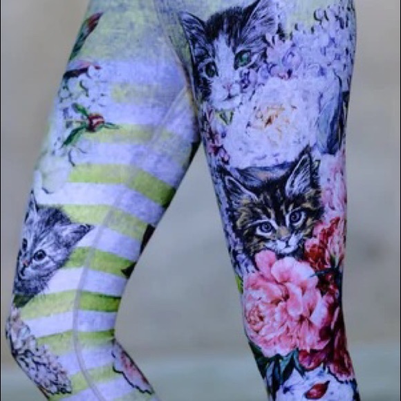 OG Niyama Sol 🐈 Vintage Cat-tastic Endless Leggings - Picture 2 of 8